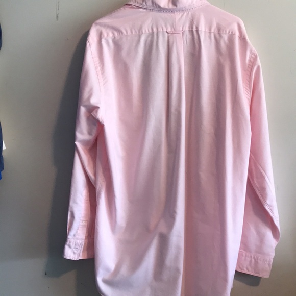 EUC Mens Lands’ End  Oxford Pink Buttondown Men’s Tall 17-36 - Picture 5 of 5